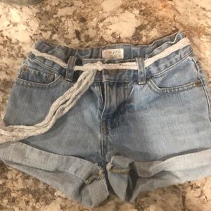 Girls blue jeans shorts